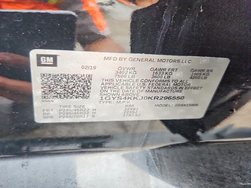 2019 CADILLAC ESCALADE ESV PLATINUM 13