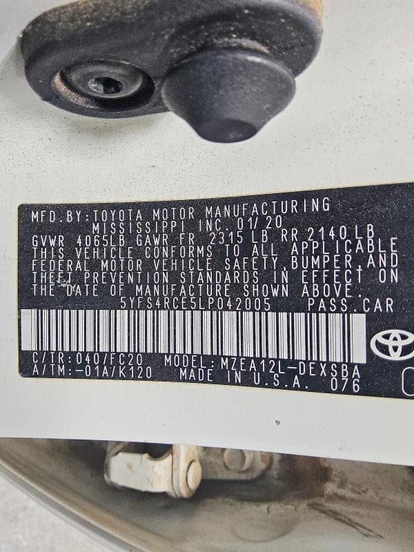 2020 TOYOTA COROLLA SE 12