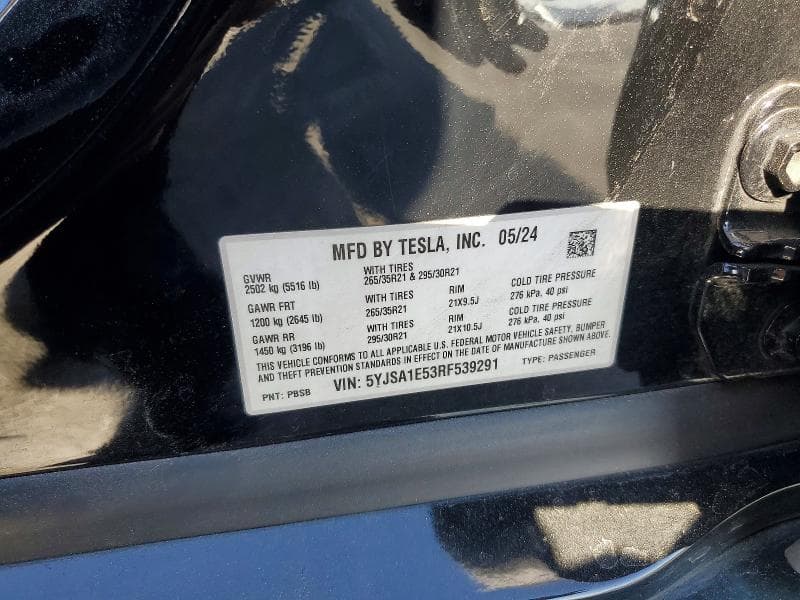 2024 TESLA MODEL S 12