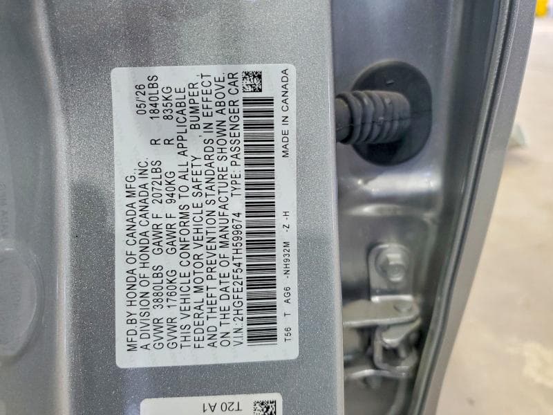 2026 HONDA CIVIC SPORT 12