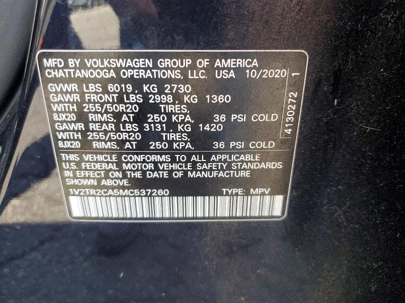2021 VOLKSWAGEN ATLAS SEL PREMIUM 13