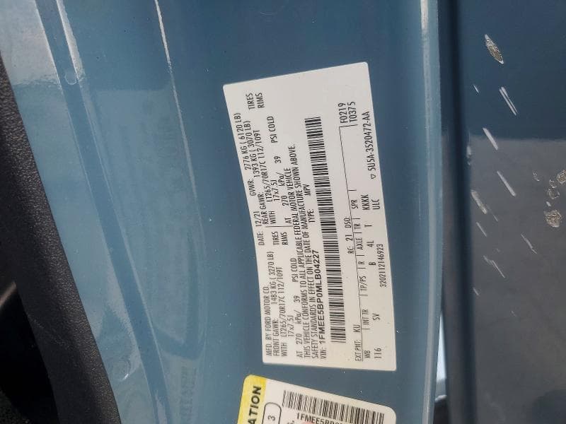 2021 FORD BRONCO BASE 13