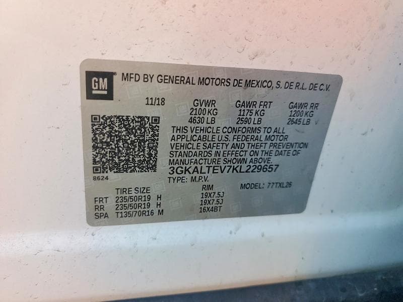 2019 GMC TERRAIN SLE 13