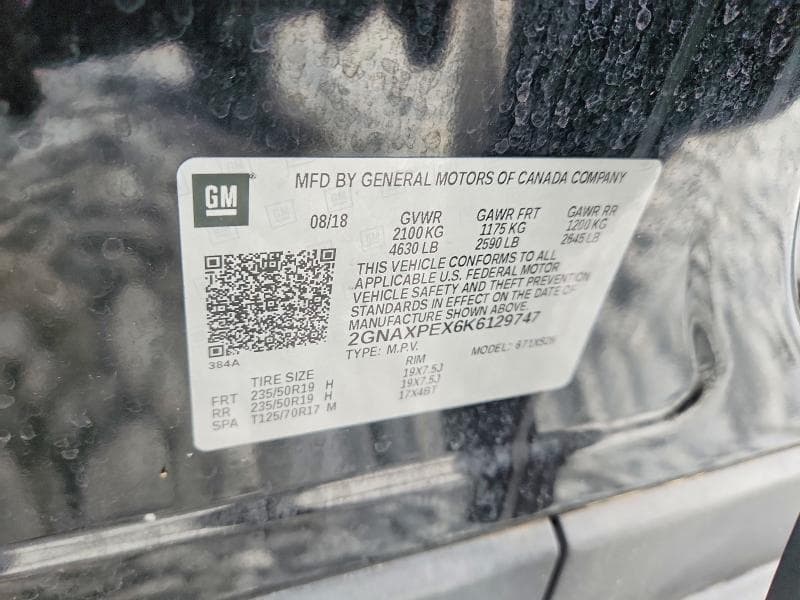 2019 CHEVROLET EQUINOX PREMIER 13