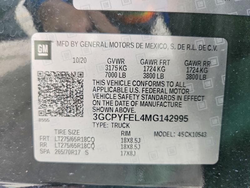 2021 CHEVROLET SILVERADO K1500 LT TRAIL BOSS 13