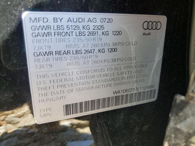 2020 AUDI Q3 PREMIUM S LINE 13