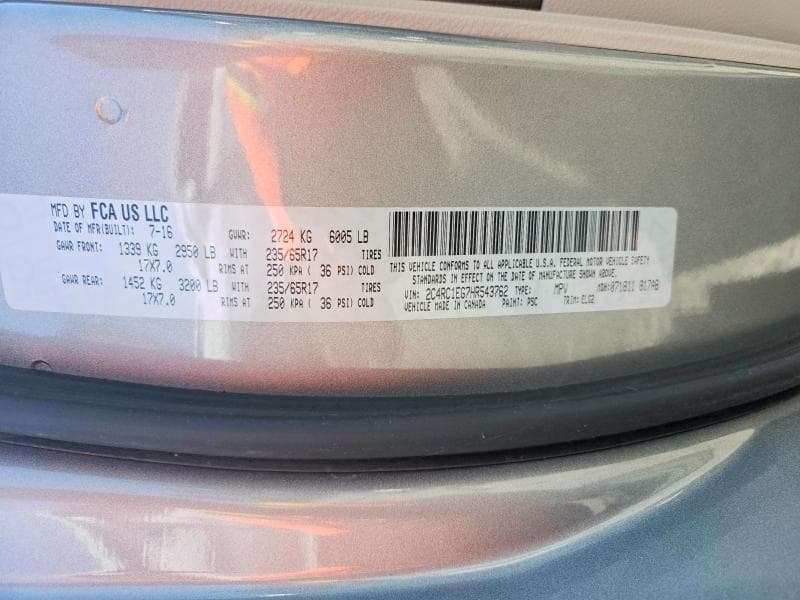 2017 CHRYSLER PACIFICA TOURING L PLUS 13