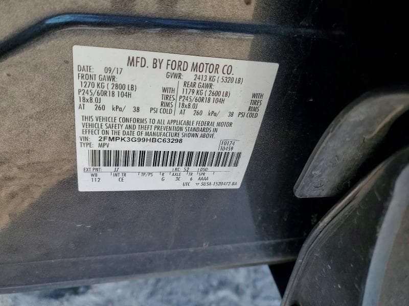 2017 FORD EDGE SE 13