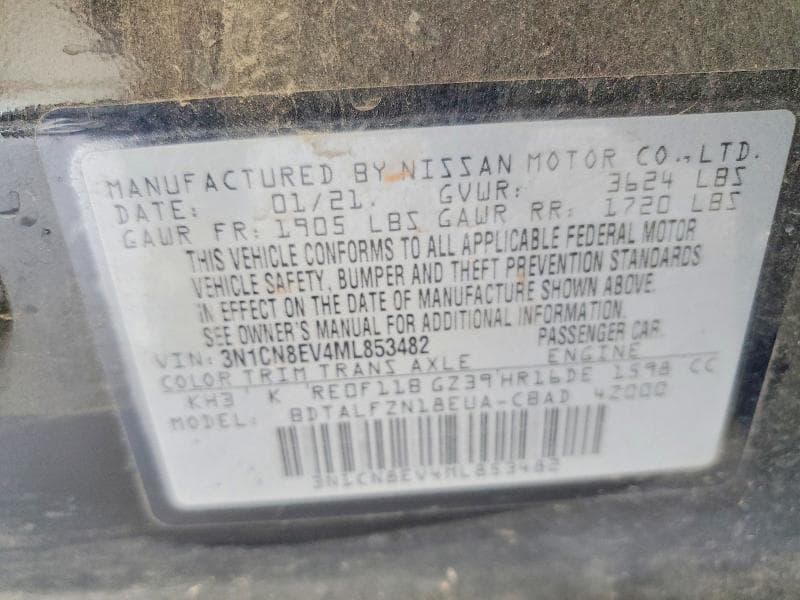 2021 NISSAN VERSA SV 12