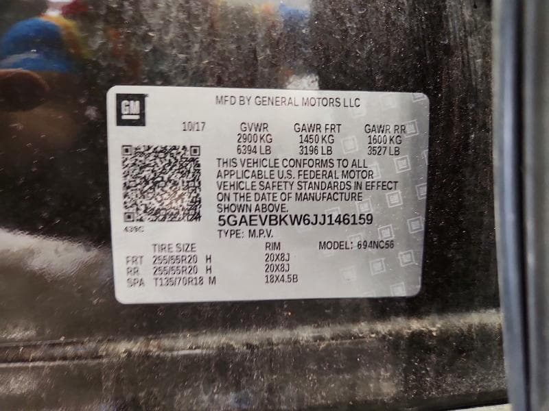 2018 BUICK ENCLAVE PREMIUM 12