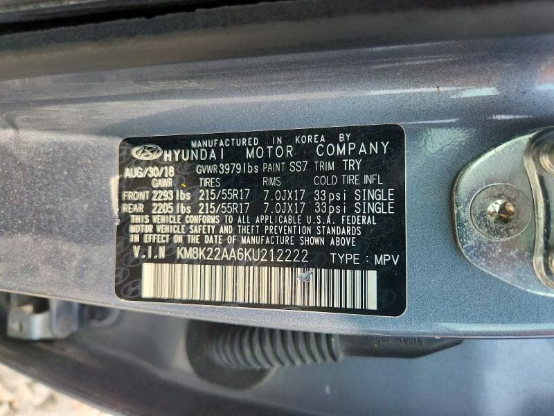 2019 HYUNDAI KONA SEL 12