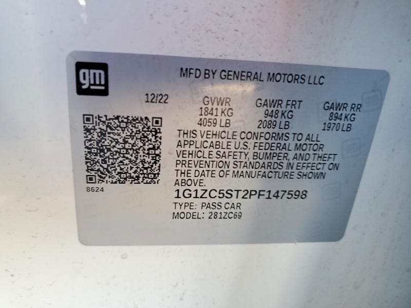 2023 CHEVROLET MALIBU LS 12