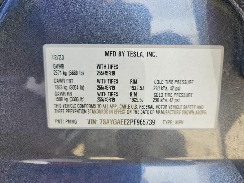 2023 TESLA MODEL Y 13