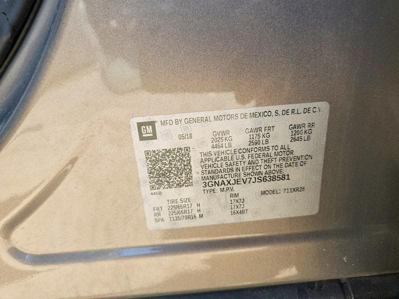 2018 CHEVROLET EQUINOX LT 13