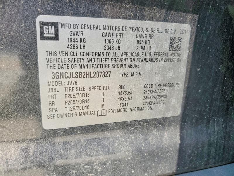 2017 CHEVROLET TRAX 1LT 13