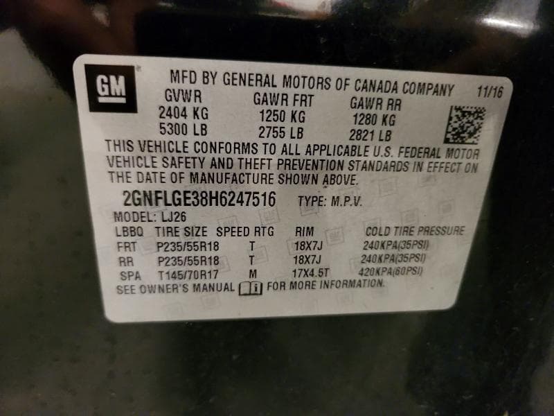 2017 CHEVROLET EQUINOX PREMIER 13