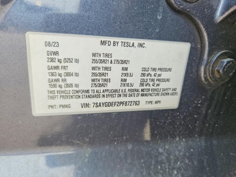 2023 TESLA MODEL Y 12