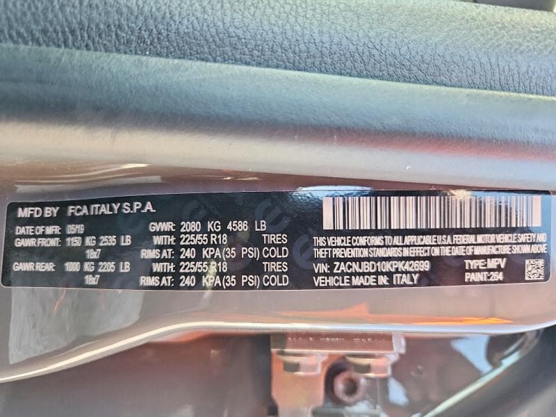2019 JEEP RENEGADE LIMITED 13