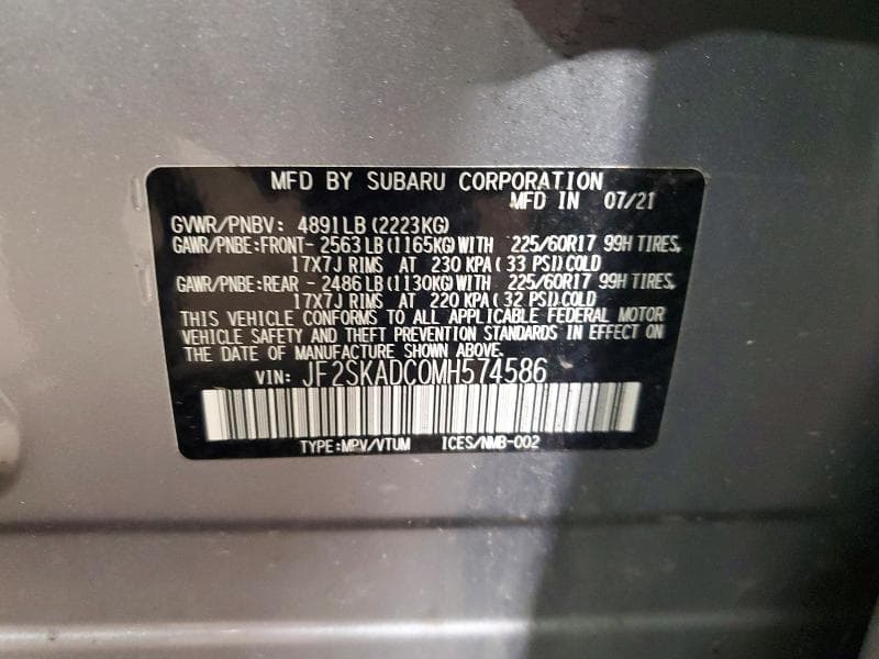 2021 SUBARU FORESTER 13