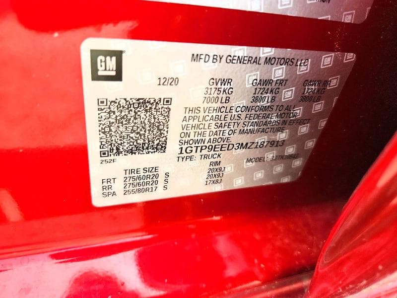 2021 GMC SIERRA K1500 AT4 12