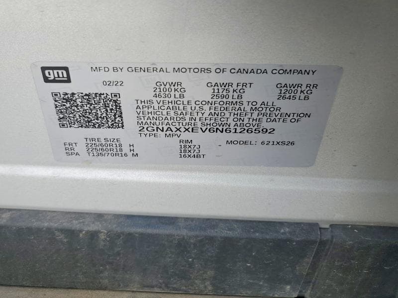 2022 CHEVROLET EQUINOX PREMIER 13