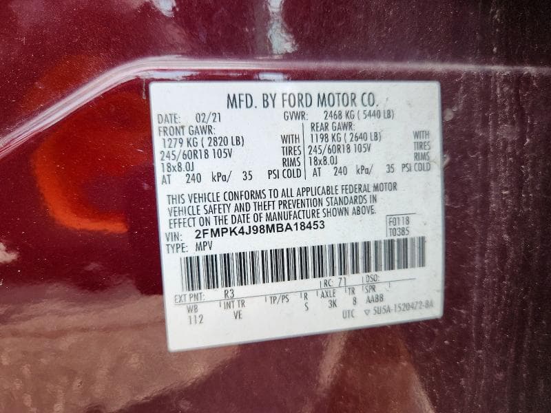 2021 FORD EDGE SEL 13
