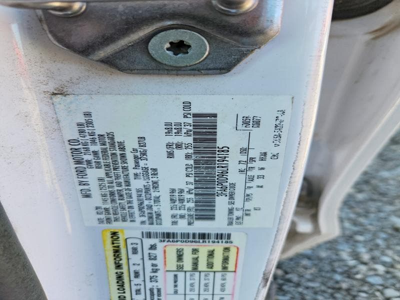2020 FORD FUSION TITANIUM 13