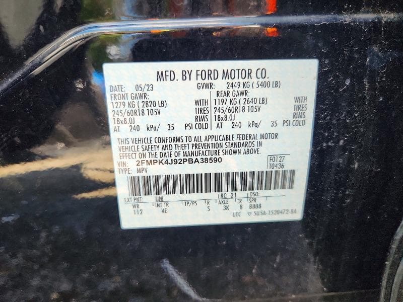 2023 FORD EDGE SEL 12