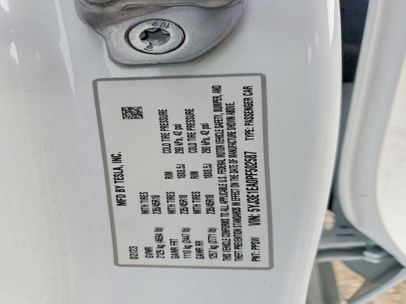 2023 TESLA MODEL 3 13
