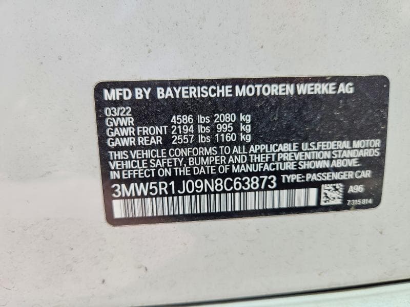 2022 BMW 330I 12