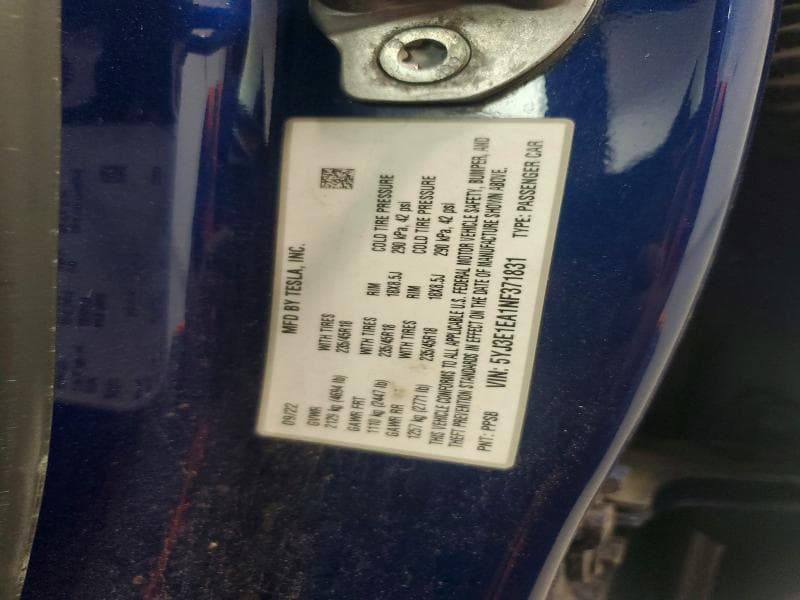 2022 TESLA MODEL 3 12
