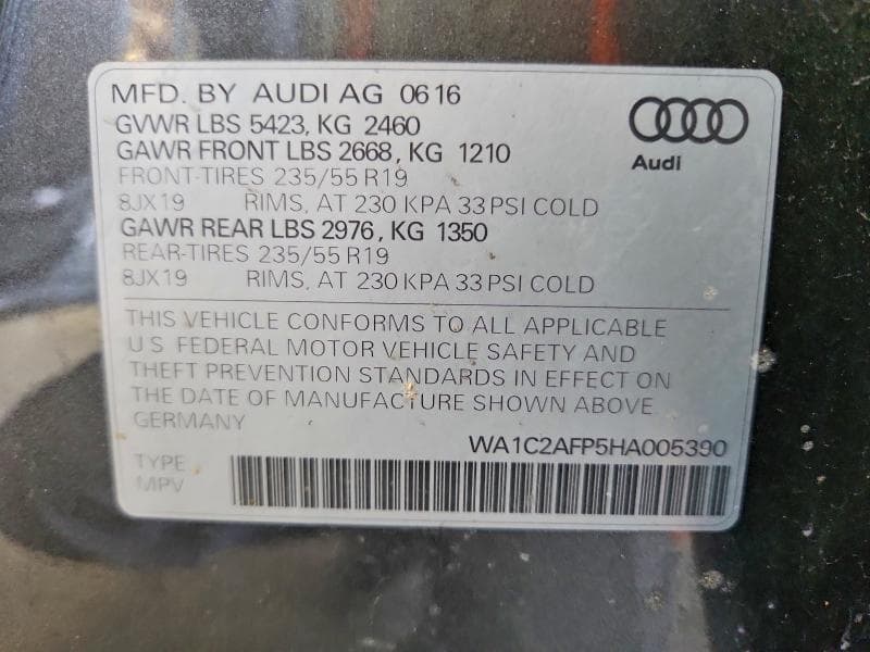 2017 AUDI Q5 PREMIUM 13