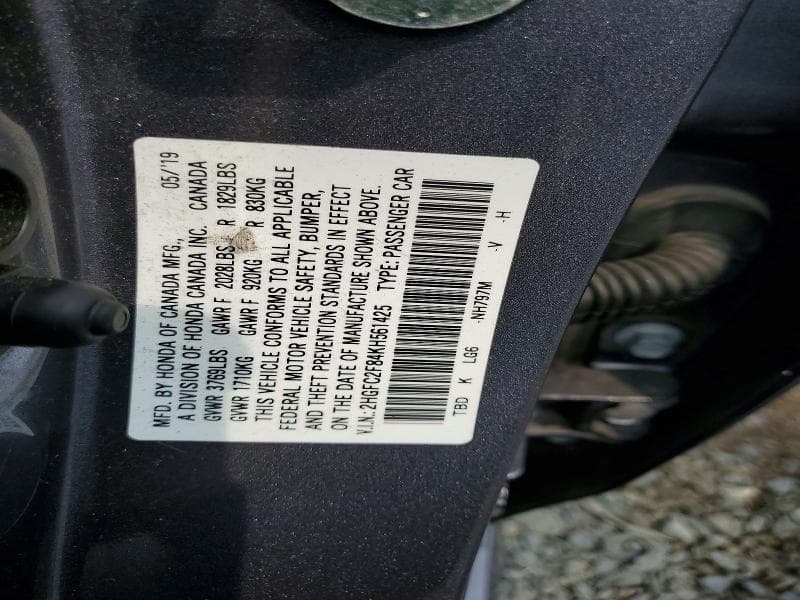 2019 HONDA CIVIC SPORT 12