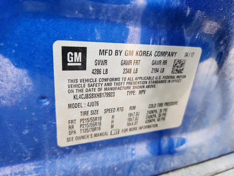 2017 BUICK ENCORE PREFERRED II 13