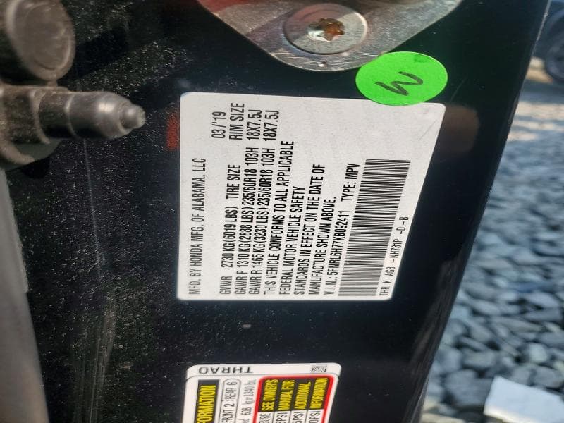 2019 HONDA ODYSSEY EXL 13