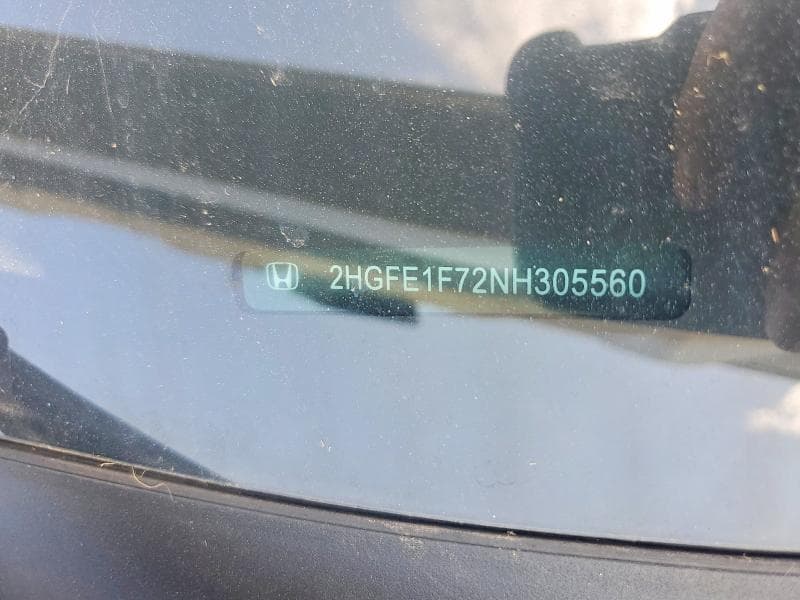 2022 HONDA CIVIC EX 12