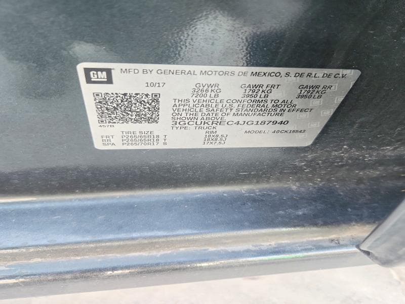 2018 CHEVROLET SILVERADO K1500 LT 12