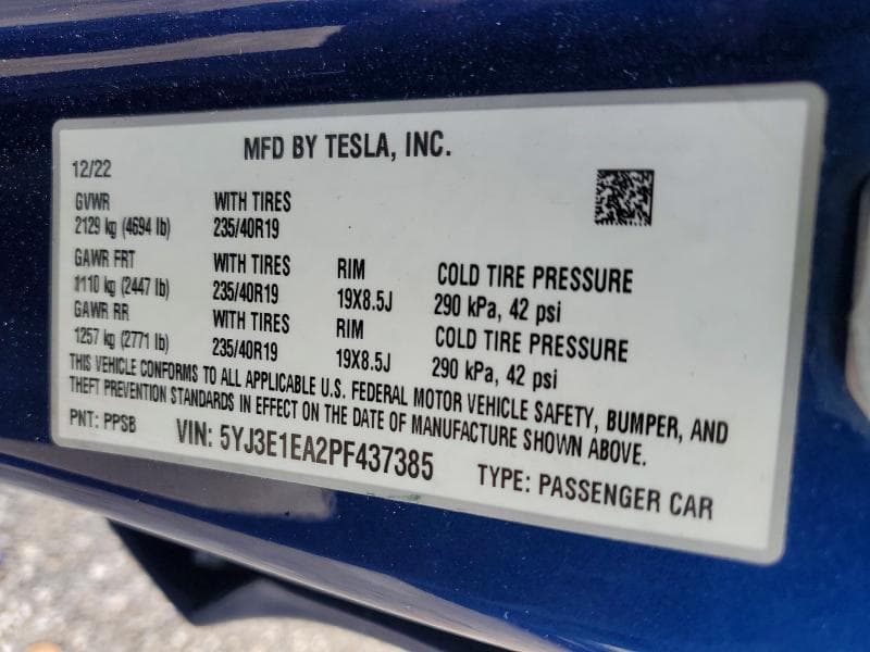 2023 TESLA MODEL 3 13