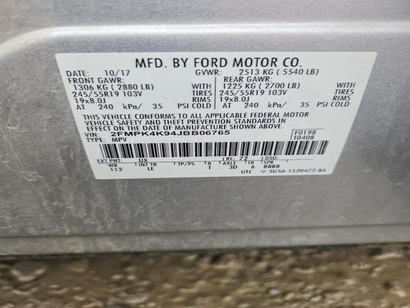 2018 FORD EDGE TITANIUM 13