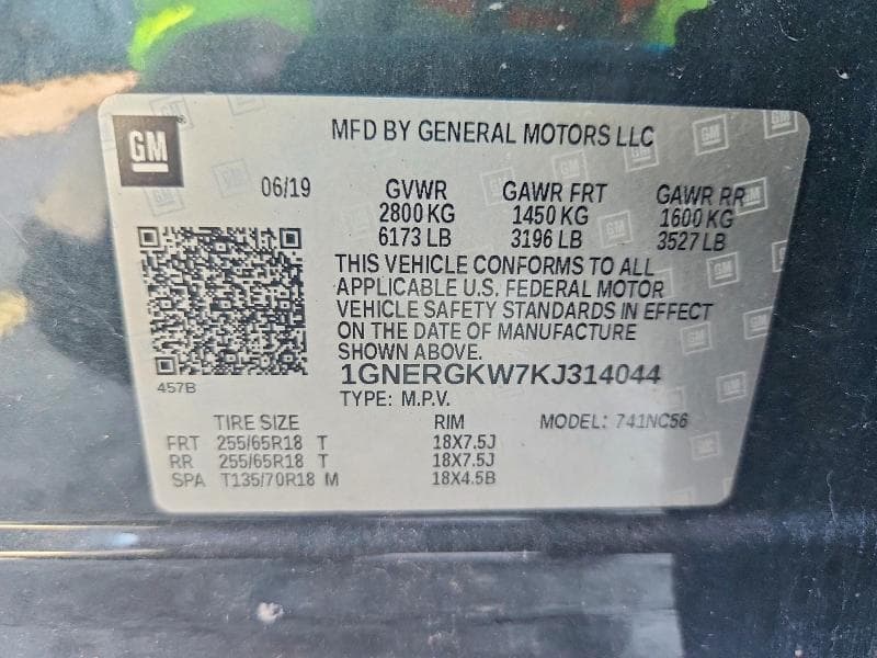 2019 CHEVROLET TRAVERSE LT 13