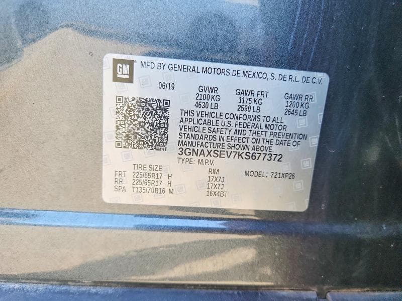 2019 CHEVROLET EQUINOX LS 13
