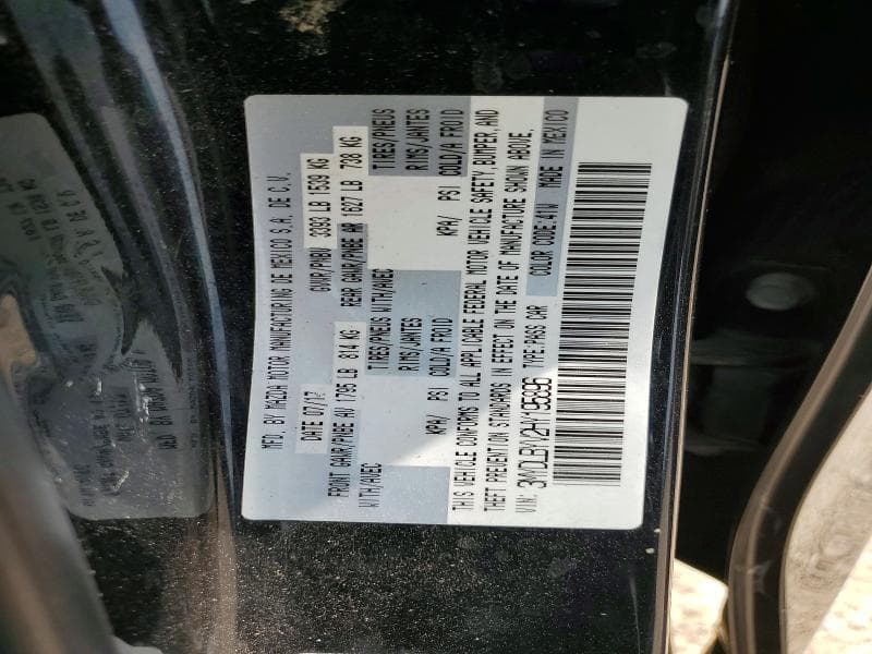 2017 TOYOTA YARIS IA BASE 12