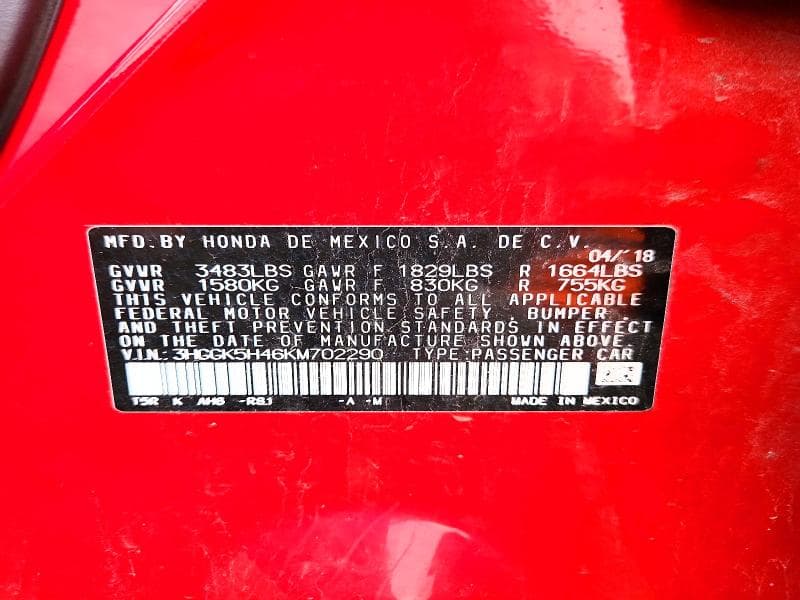 2019 HONDA FIT LX 12