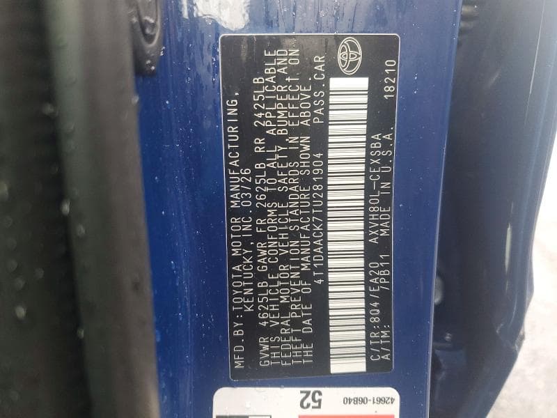 2026 TOYOTA CAMRY SE 12