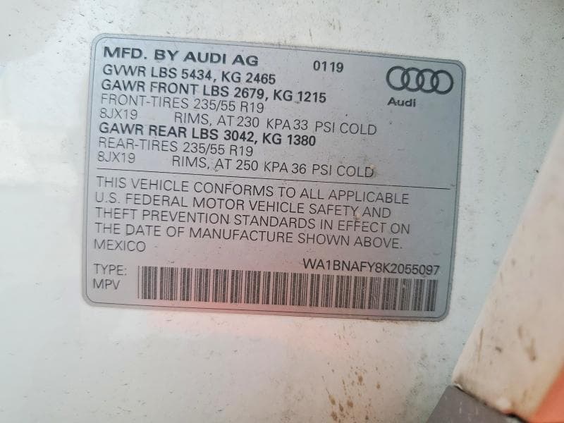 2019 AUDI Q5 PREMIUM PLUS 13