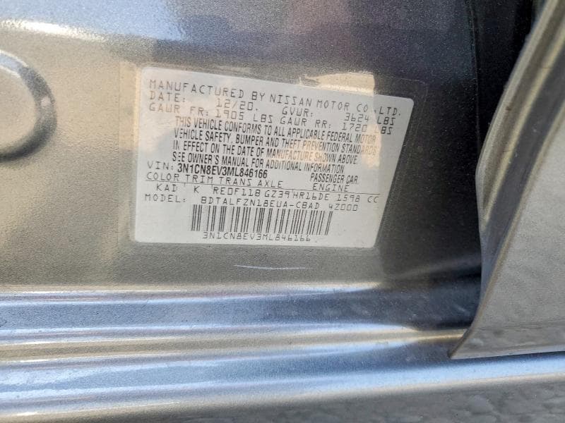 2021 NISSAN VERSA SV 13