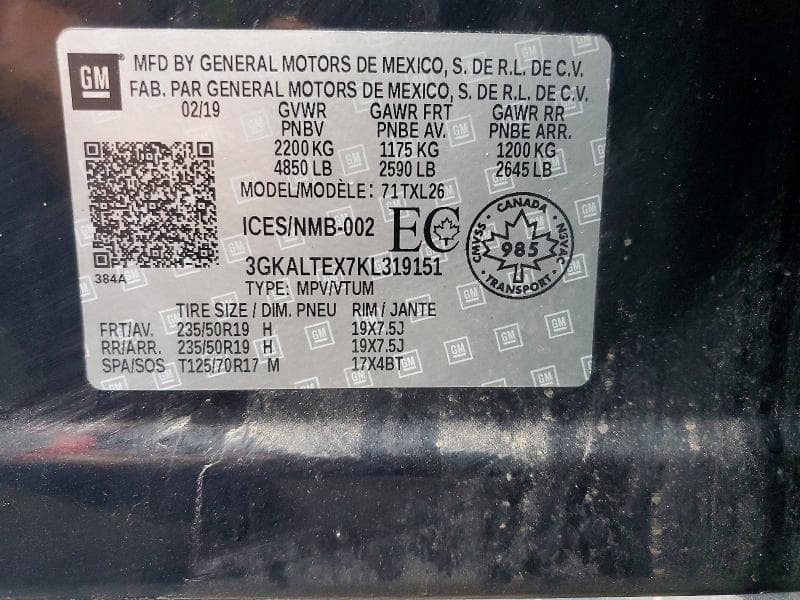 2019 GMC TERRAIN SLE 14