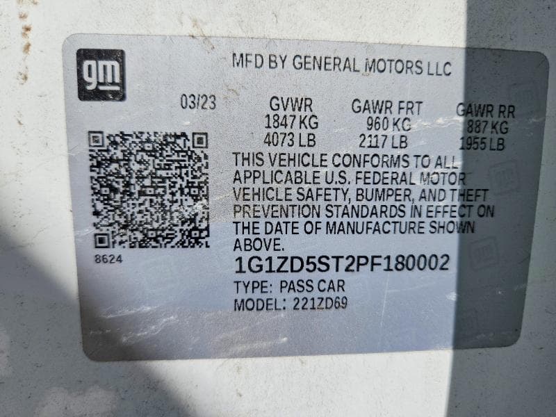 2023 CHEVROLET MALIBU LT 13