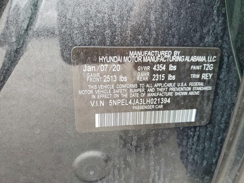 2020 HYUNDAI SONATA SEL 12