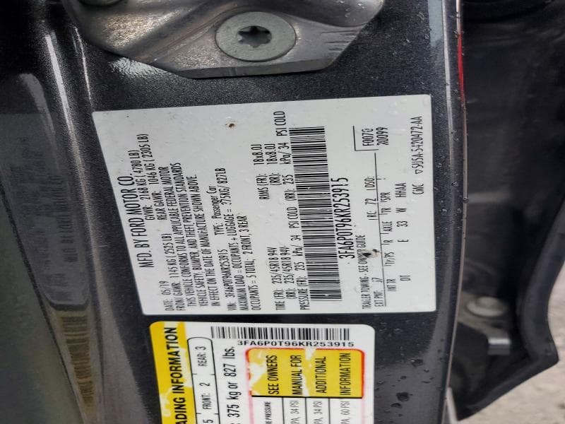 2019 FORD FUSION SE 12